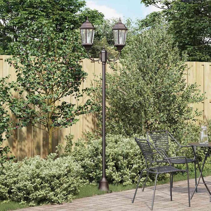 vidaXL Tuinverlichting Brons 68 x 20 x 235 cm Aluminium en, Tuin en Terras, Buitenverlichting, Nieuw, Aluminium, Verzenden