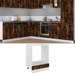 vidaXL Ovenkast Lyon 60x46x81,5 cm bewerkt hout gerookt, Huis en Inrichting, Verzenden, Nieuw, Bruin