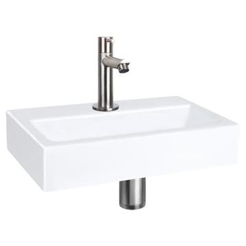 Fonteinset Differnz Flat Keramiek 38x24x7 cm Wit Met Rechte, Ophalen of Verzenden, Nieuw, Overige typen