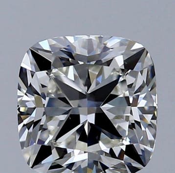 1 pcs Diamant (Natuurlijk) - 0.92 ct - Cushion - I - VS2 -, Nieuw