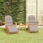 vidaXL 3-delige Loungeset Adirondack massief acaciahout, 3 zitplaatsen, Nieuw, Loungeset, Verzenden