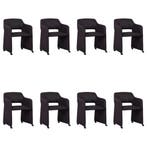 Set van 8 Leren eetkamerstoelen Icon - Toledo Merlin, Huis en Inrichting, Stoelen, Ophalen of Verzenden, Nieuw, Leer