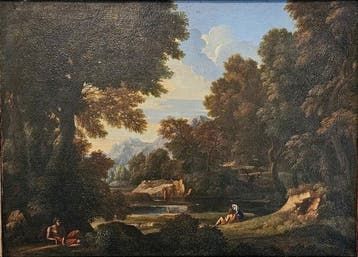 Gaspard Dughet (1615-1675) - Repos au bord de leau, Antiek en Kunst