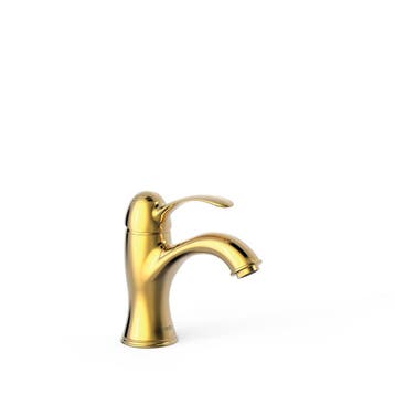 Wastafelmengkraan Tres Clasic Eengreeps met Hendel Goud, Nieuw, Ophalen of Verzenden, Minder dan 25 cm, Minder dan 100 cm