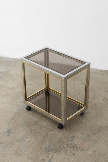 Renato Zevi - Trolley - Gechromateerd, Metaal, Messing,, Huis en Inrichting, Nieuw