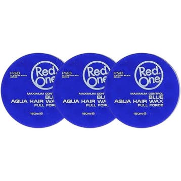 Red One Full Force Aqua Wax Blauw 3x150ml, Sieraden, Tassen en Uiterlijk, Uiterlijk | Haarverzorging, Ophalen of Verzenden, Nieuw
