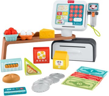 Fisher-Price Leerplezier Tellen en Shoppen - Speelgoedkassa, Ophalen of Verzenden, Zo goed als nieuw