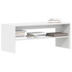 vidaXL Tv-meubel 100x40x40 cm bewerkt hout wit, Verzenden, Nieuw, Overige houtsoorten