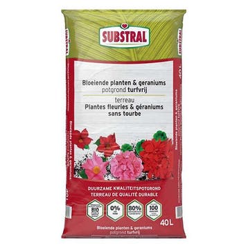 Bloeiende planten en geraniums potgrond | Substral | 40, Verzenden
