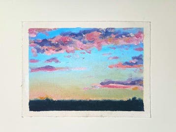 Eliza Koodziej - Pink Clouds Above the Academy