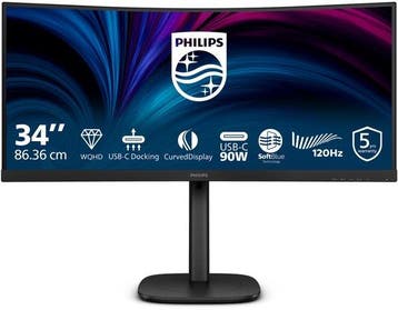 Philips 34B2U3600C ultrawide USB-C dock monitor, Verzenden, Nieuw in verpakking