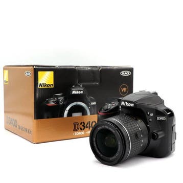 Nikon D3400 + AF-P 18-55mm f/3.5-5.6G VR DX zoomlens, Nieuw