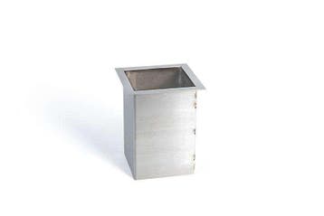 Vierkante RVS Afvalkoker - Met Flens 15mm - Inbouw Werkbl..., Verzenden, Nieuw in verpakking