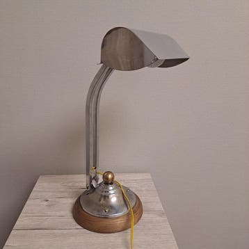 Bureaulamp - Koper Chrome - Art deco lamp