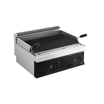 GGM Gastro | Gas lavasteengrill - 14kW - 0,8x0,7m - |, Verzenden