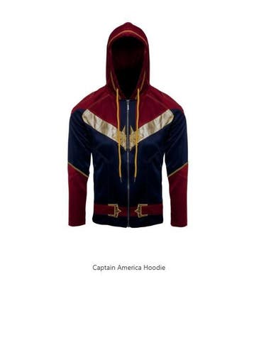 Captain America Hoodie, Ophalen of Verzenden, Nieuw, Film, Kleding