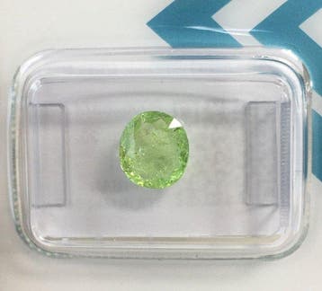 Zonder minimumprijs - 1 pcs Groen, Geel Toermalijn - 1.00 ct, Nieuw