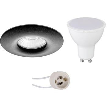 GU10 Inbouwspot Set - Mat Zwart - Inbouw Rond - Waterdicht, Ophalen of Verzenden, Nieuw, Overige fittingen, Plafondspot of Wandspot