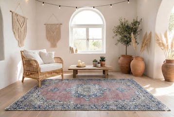 Retro vintage - Vloerkleed - 210 cm - 115 cm - met, Nieuw