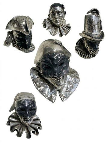 Argenterie Italiane-Maschere di Venezia-Venice Masks 1980 -