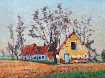 Eugène Masselus (1897-1998) - Landschap te Thimougies