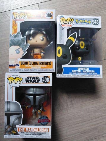 Funko - Pop - Goku (Ultra Instinct); Umbreon; The