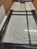 Nieuwe stalen(schuif) deur met kozijn in verpakking va €350, Doe-het-zelf en Verbouw, Deuren en Horren, Binnendeur, Nieuw, Glas
