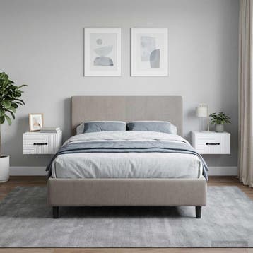 vidaXL Wandbeugel Bedkast 2 st Wit 34,5 x 33 x 20 cm Bewerkt, Minder dan 45 cm, Verzenden, Nieuw, Minder dan 55 cm
