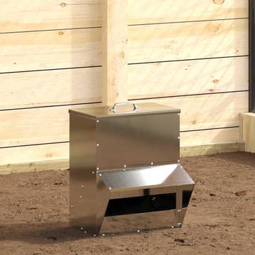 vidaXL Kip voerbak Zilver 20 x 25 x35 cm Gegalvaniseerd, Verzenden, Nieuw
