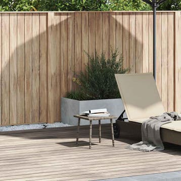 vidaXL Tuin salontafel rechthoekig 40x40x37 cm poly rattan, Tuin en Terras, Verzenden, Nieuw
