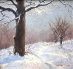 Léon Zeytline (1885-1962) - Paysage enneigé