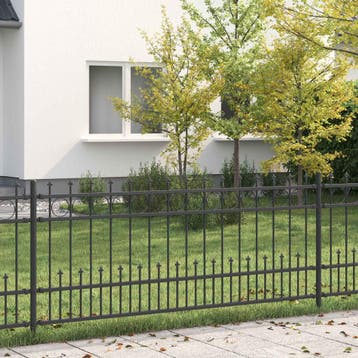 vidaXL Spike Ring Hek HORST 200 x 130 cm Gepoedercoat staal, Verzenden, Nieuw, IJzer