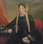 Belgische school (XIX), Toegeschreven aan - Portret van een, Antiek en Kunst, Kunst | Schilderijen | Klassiek