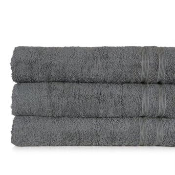 Badlaken Antraciet 70x130cm 100% Katoen - Treb ADH, Verzenden, Nieuw, Overige kleuren, Handdoek