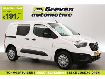 Opel Combo 1.5 102PK | 3 Zits | Airco | Cruise | Carplay |, Euro 6, Wit, Nieuw, Lease