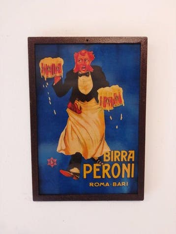 Birra Peroni - Reclamebord - 1933 - IJzer