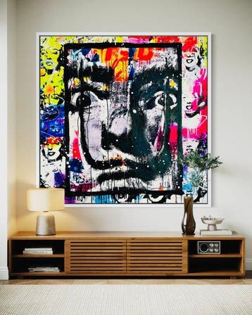 Mikko - Salvador Dali On Marilyn Monroe Pattern - XL, Antiek en Kunst
