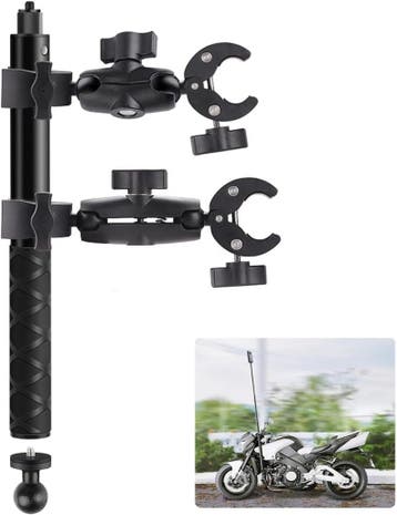 GoPro Motorhouder Set - Dubbele Klem - 34% Korting | Nieuw, Ophalen of Verzenden, Zo goed als nieuw, Overige merken