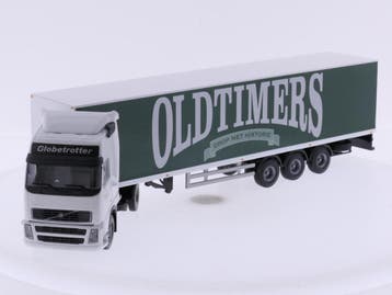 Schaal 1:50 Lion Toys Volvo FH12 460 met Oldtimers drop t..., Ophalen of Verzenden, Gebruikt