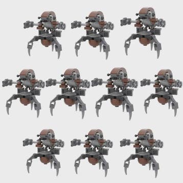 10x Bouwstenen Droideka Destroyer Droids - Star Wars Clone R, Verzenden, Nieuw
