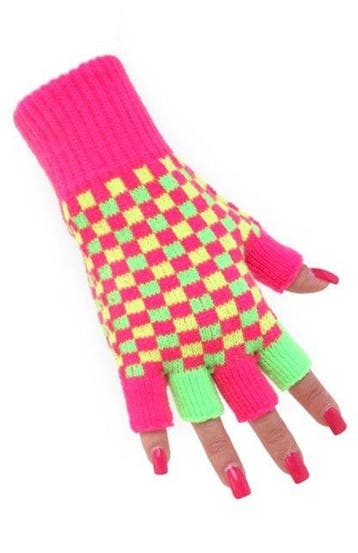 Vingerloze Handschoenen Neon, Ophalen of Verzenden, Nieuw