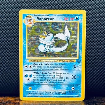 Pokémon Card - Vaporeon Holo 12 - Pokémon, Nieuw