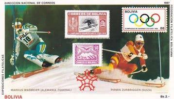 Bolivie - 1987 - Olympische spelen - Postfris, Verzenden, Postfris, Sport