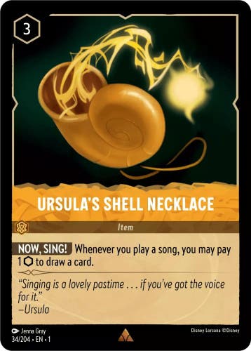 [34/204] - URSULAS SHELL NECKLACE ENG NON-FOIL [M/NM], Ophalen of Verzenden, Nieuw