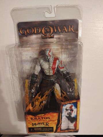 Video game figuur Kratos with Flaming Blades of Athena -, Nieuw