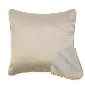 kussen satijn champagne 45x45cm, Verzenden, Nieuw