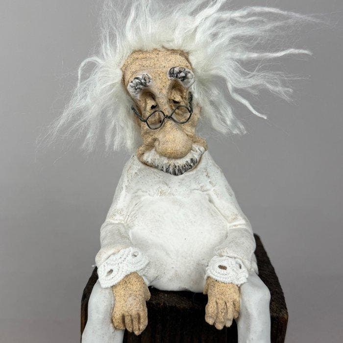 Anna Em - No reserve- Albert Einstein, Antiek en Kunst, Kunst | Designobjecten