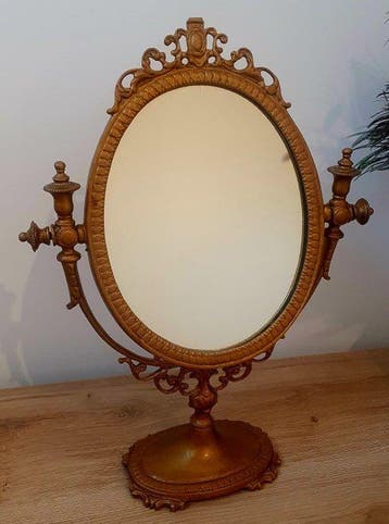 Spiegel - Messing - Vintage psychische spiegel