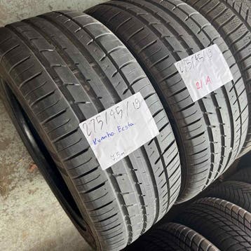 2 x Kumho 275-45-19 Zomerbanden 7,5mm, 19 inch, Gebruikt, 275 mm, Ophalen of Verzenden