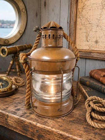 Decoratief ornament - België - Scheepslamp